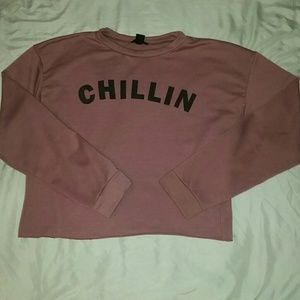 Pink long-sleeve top